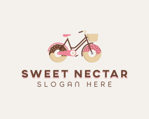 Doughnut Bicycle Cycle logo design