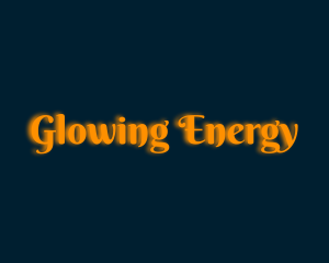 Whimsical Orange Glow logo design