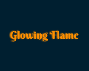 Whimsical Orange Glow logo design