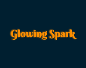 Whimsical Orange Glow logo design