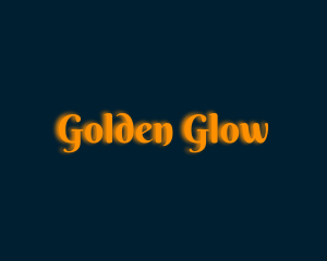 Whimsical Orange Glow logo design