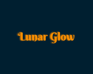 Whimsical Orange Glow logo design