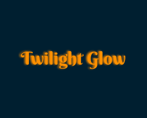 Whimsical Orange Glow logo design