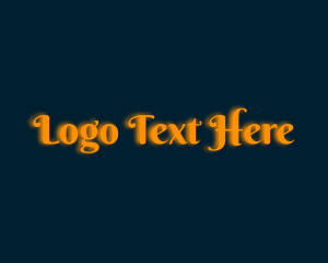 Orange - Whimsical Orange Glow logo design