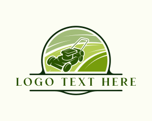 Eco - Lawn Cutter Landscaping logo design