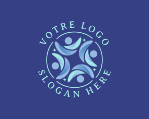 Interact - People Organization Community logo design