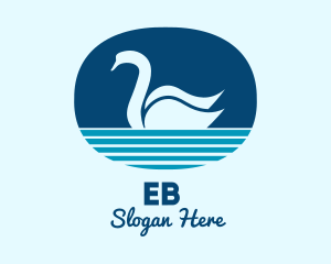 Blue Pond Swan  Logo