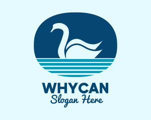 Blue Pond Swan  Logo