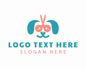 Scissors - Dog Pet Grooming logo design