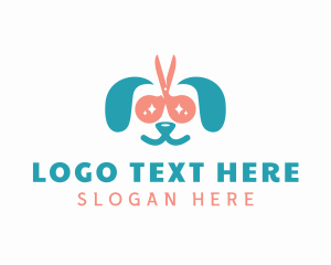 Dog Pet Grooming Logo