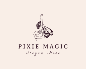 Pixie - Beautiful Mythical Fairy logo design