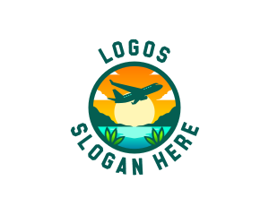 Island - Summer Vacation Getaway logo design