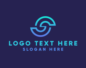 Technology - Digital Technology Firm Letter S logo design