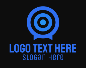 Messenger App - Target Messaging App logo design