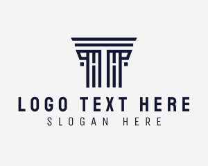 Structure - Business Firm Pillar logo design