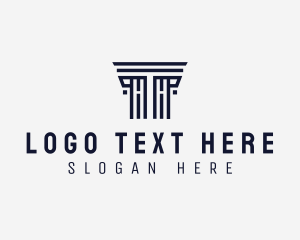 Investor - Business Firm Pillar logo design