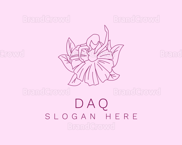 Lady Flower Dress Logo
