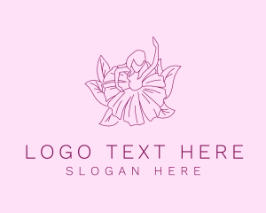 Lady Flower Dress Logo