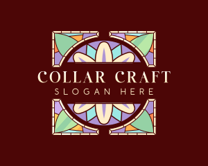 Floral Art Stained Glass logo design