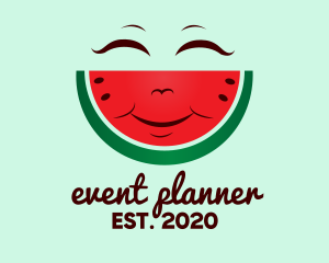 Juice - Happy Watermelon Fruit logo design