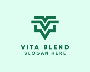 Modern Geometric Letter V  logo design