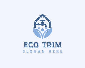 Spigot Eco Plumbing logo design