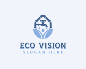 Spigot Eco Plumbing logo design