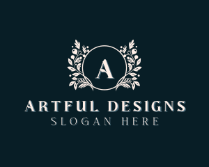 Floral Wreath Boutique logo design