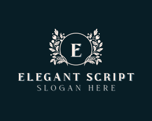 Floral Wreath Boutique logo design