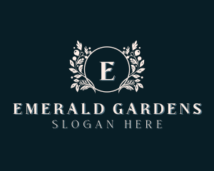 Floral Wreath Boutique logo design