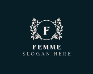 Floral Wreath Boutique logo design