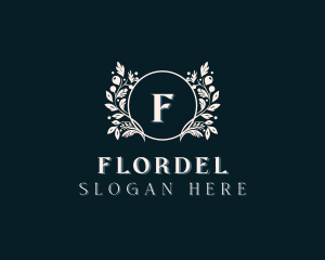 Floral Wreath Boutique logo design