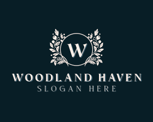 Floral Wreath Boutique logo design