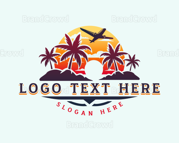 Island Vacation Adventure Logo