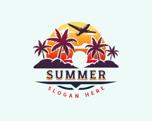 Island Vacation Adventure logo design