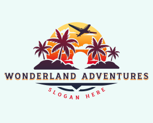 Island Vacation Adventure logo design