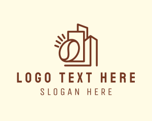 Affogato - Coffee Bean Building logo design