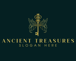 Luxury Key Wing logo design