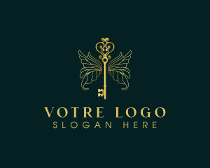 Personal - Luxury Key Wing logo design
