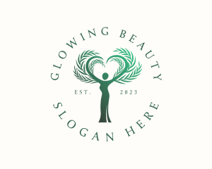Eco Park - Female Tree Heart logo design