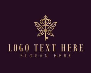 Souvenir - Elegant Key Wings logo design