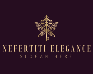 Elegant Key Wings logo design