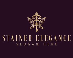 Elegant Key Wings logo design