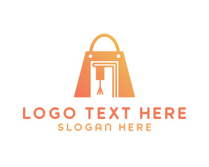 Online Shopping - Baking Pastry Shopping Bag logo design