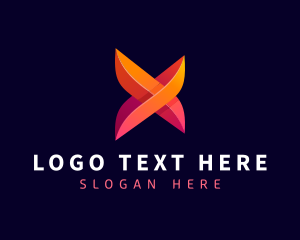 Creative - Creative Media Letter X logo design