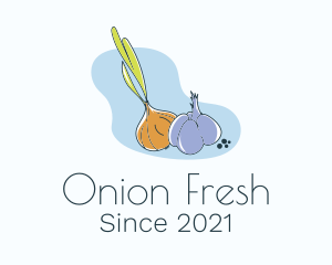 Onion - Onion & Garlic Plant logo design