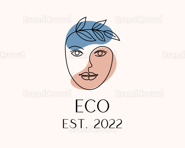 Organic Cosmetics Beauty Face Logo