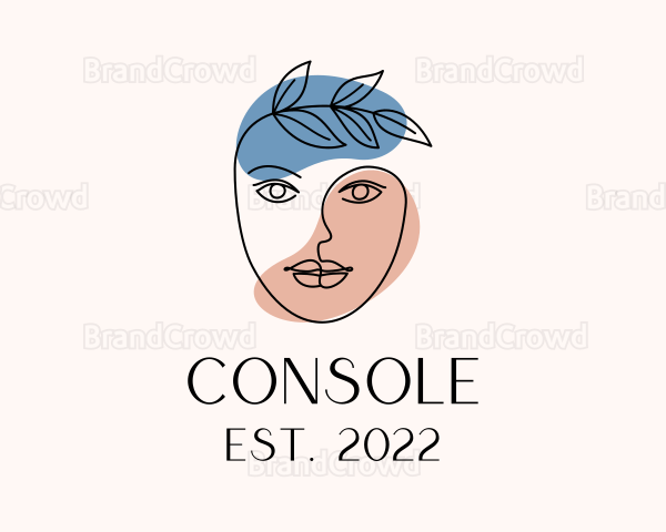 Organic Cosmetics Beauty Face Logo