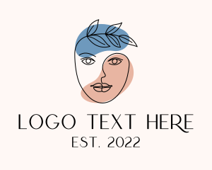 Salon - Organic Cosmetics Beauty Face logo design
