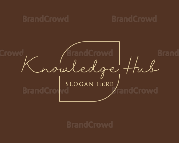 Elegant Handwritten Business Logo